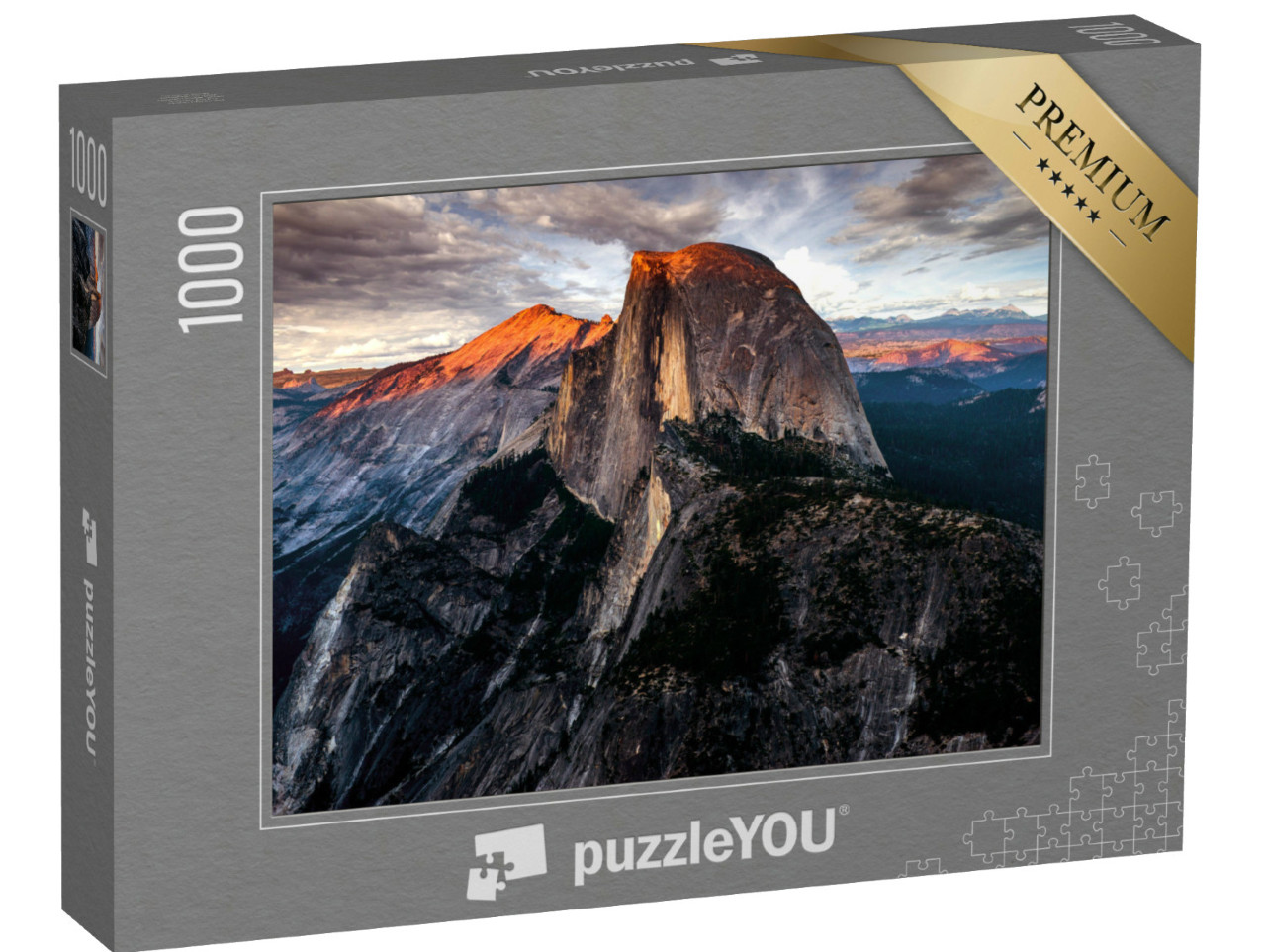 Puzzel 1000 stukjes „Half Dome: berg in Yosemite NP“