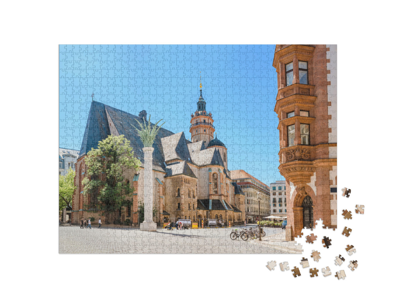 Puzzel 1000 stukjes „Nicolaaskerk, Leipzig, Duitsland“