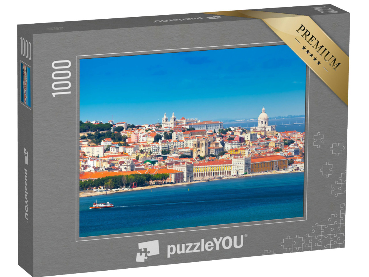 Puzzel 1000 stukjes „Skyline van Lissabon, Portugal“