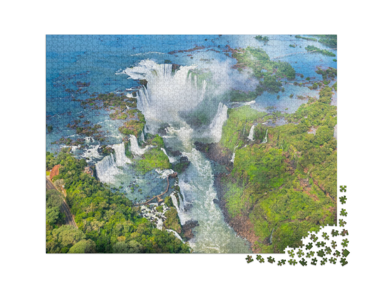 Puzzel 2000 stukjes „De watervallen van Iguazu: een natuurwonder uit Brazilië“