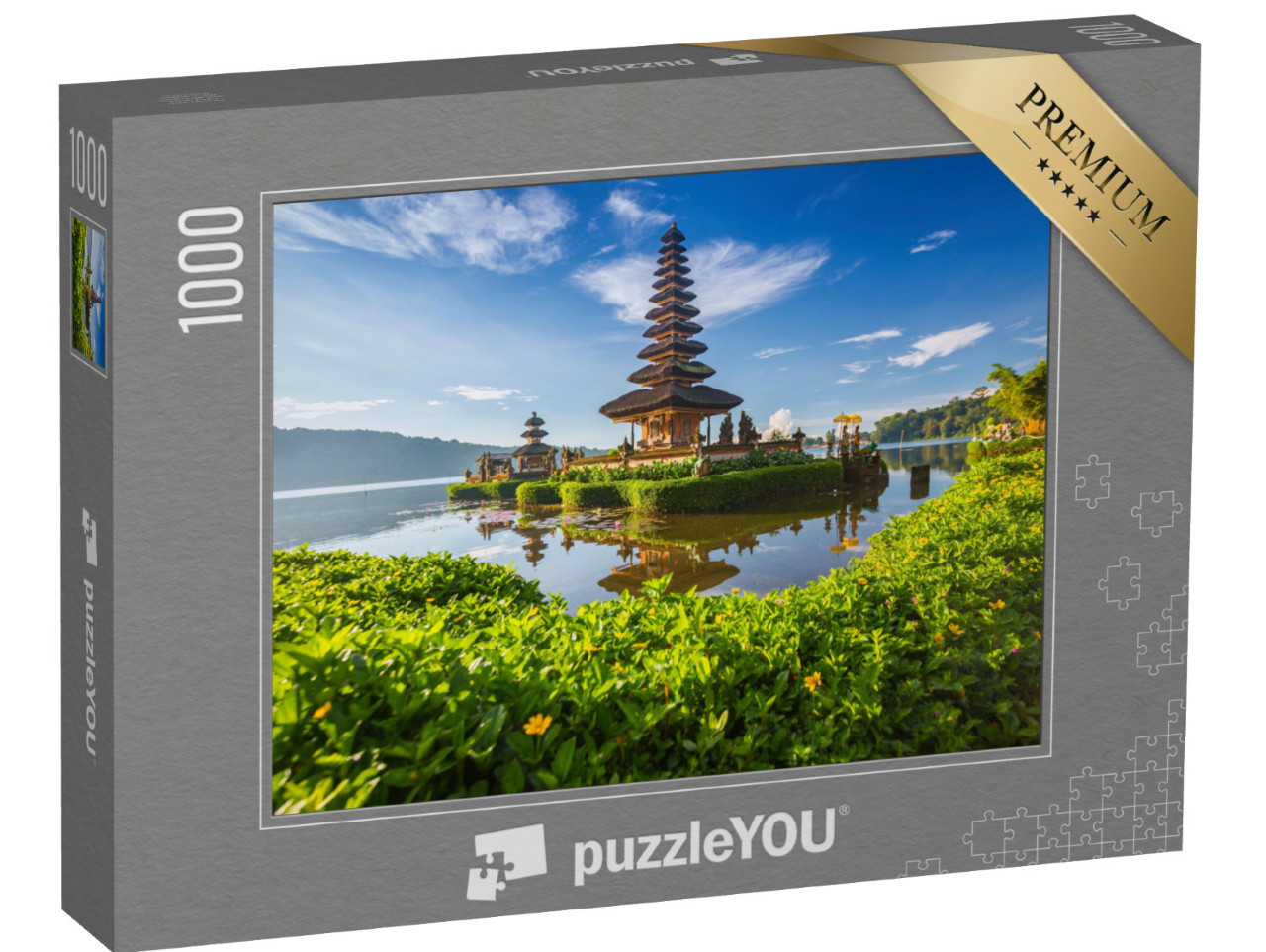 Puzzel 1000 stukjes „Pura Beratan Tempel, eiland Bali, Indonesië“