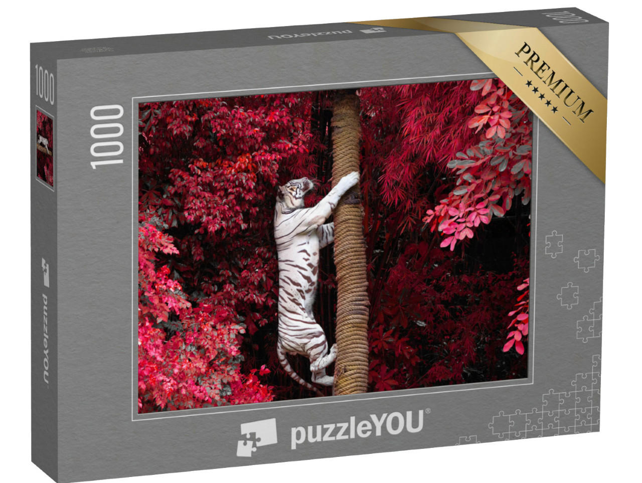 Puzzel 1000 stukjes „De witte tijger“
