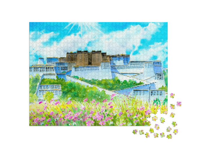 Puzzel 1000 stukjes „Potalapaleis, Tibet, China“