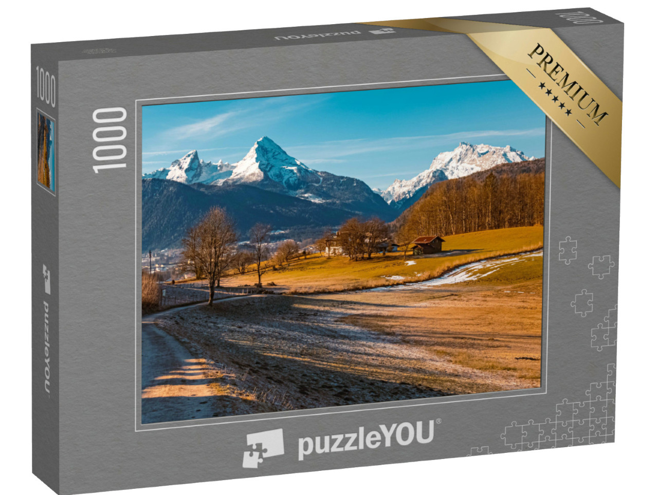 Puzzel 1000 stukjes „Watzmann en Hochkalter Berchtesgaden, Beieren“