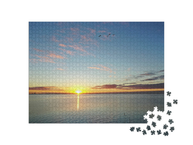 Puzzel 1000 stukjes „Markermeer in Nederland“