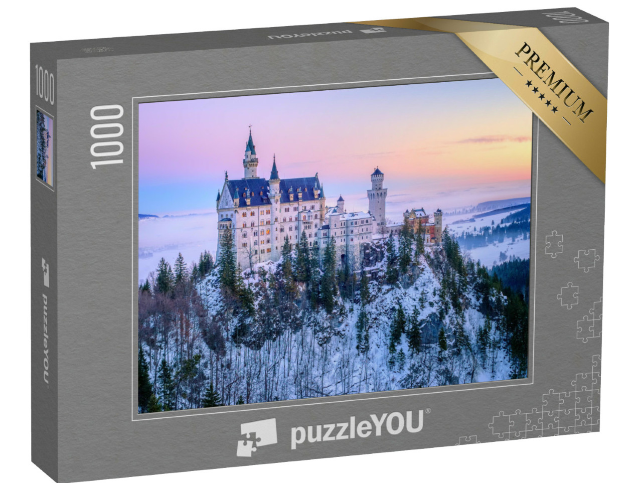 Puzzel 1000 stukjes „Het prachtige kasteel Neuschwanstein“