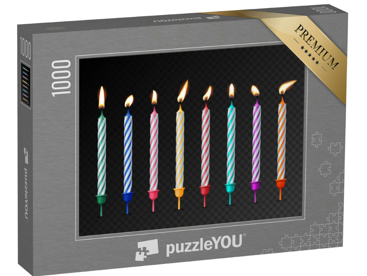 Puzzel 1000 stukjes „Verjaardagstaart kaarsen“