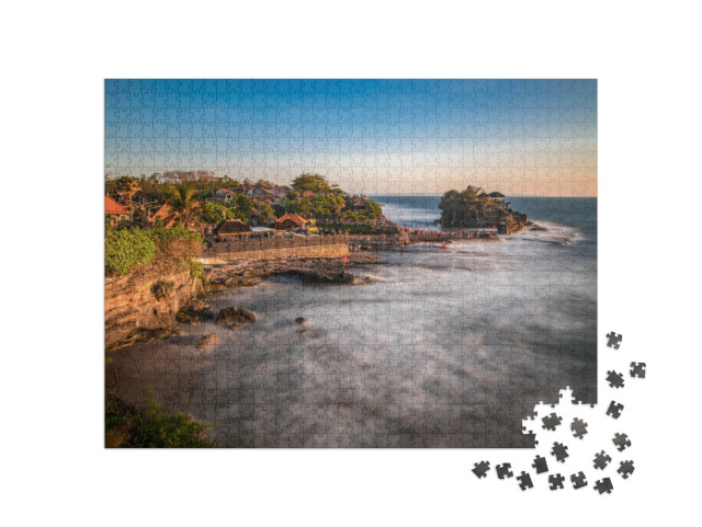 Puzzel 1000 stukjes „Tanah Lot, rotsformatie bij het Indonesische eiland Bali“