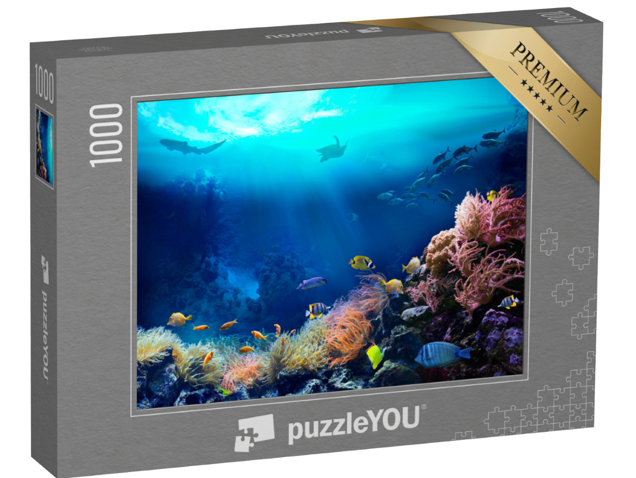 Puzzel 1000 stukjes „Onderwaterfoto van een tropisch koraalrif“