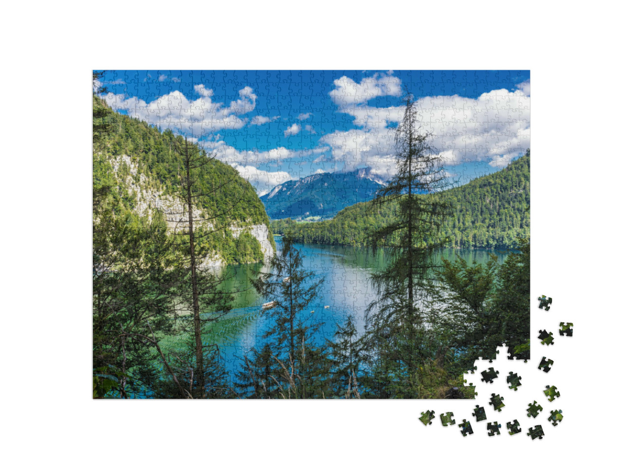 Puzzel 1000 stukjes „Königssee, Berchtesgaden, Beieren, Duitsland“