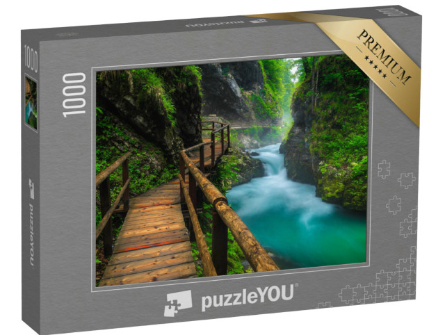 Puzzel 1000 stukjes „Smalle houten loopbrug“