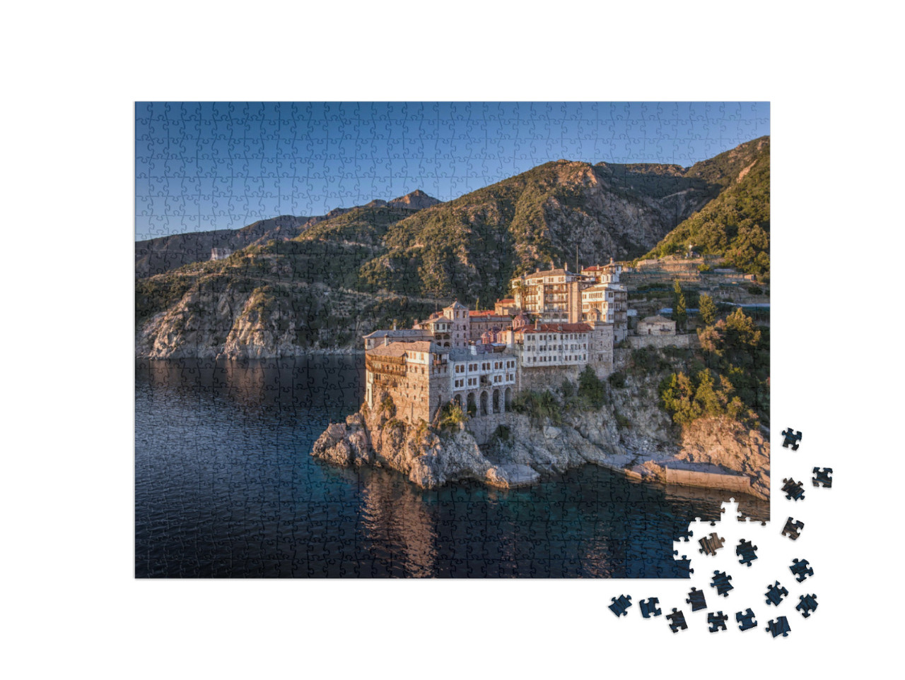 Puzzel 1000 stukjes „De berg Athos - Heilige Berg“