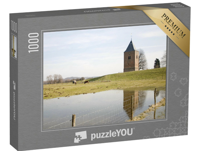 Puzzel 1000 stukjes „Kerktoren van Heteren“
