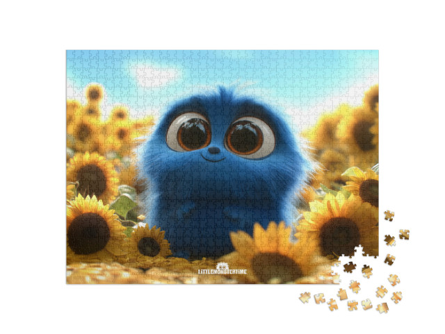 Puzzel 1000 stukjes „LITTLEMONSTERTIME: Sunflower“