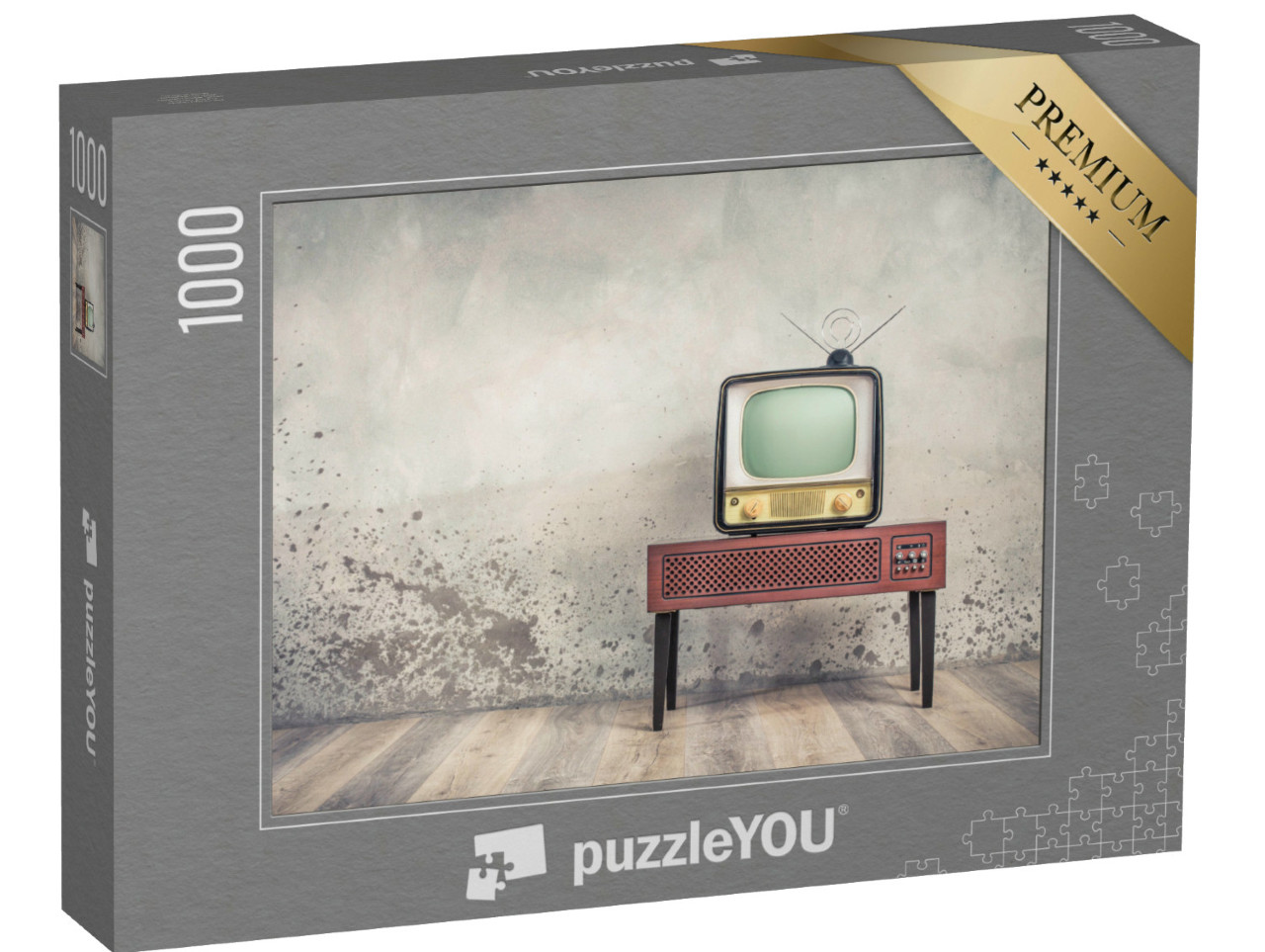 Puzzel 1000 stukjes „TV-toestel uit de begindagen van televisie“