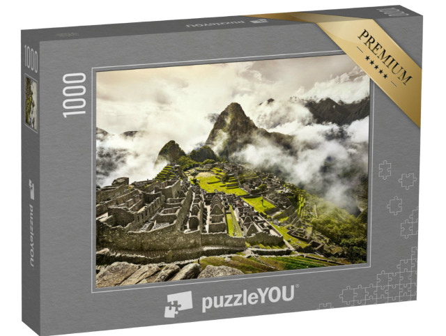 Puzzel 1000 stukjes „Ruïnes van de oude Incastad Machu Picchu“