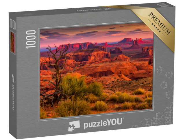 Puzzel 1000 stukjes „Zonsopgang in Hunts Mesa, Arizona, Verenigde Staten“