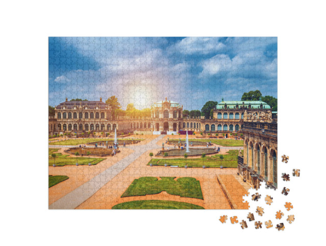 Puzzel 1000 stukjes „Dresden Zwinger, Kunstgalerie Dresden, Saksen, Duitsland“