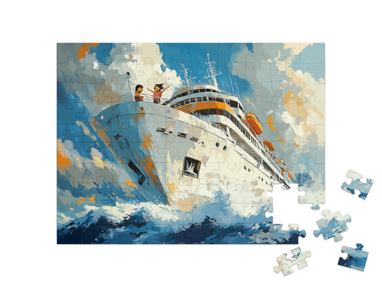 Puzzel 100 stukjes „De wereld rond“