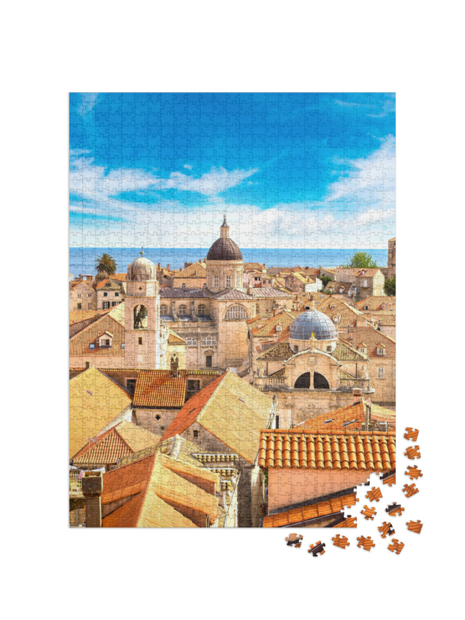 Puzzel 1000 stukjes „Prachtig oud stadscentrum van Dubrovnik, Kroatië“