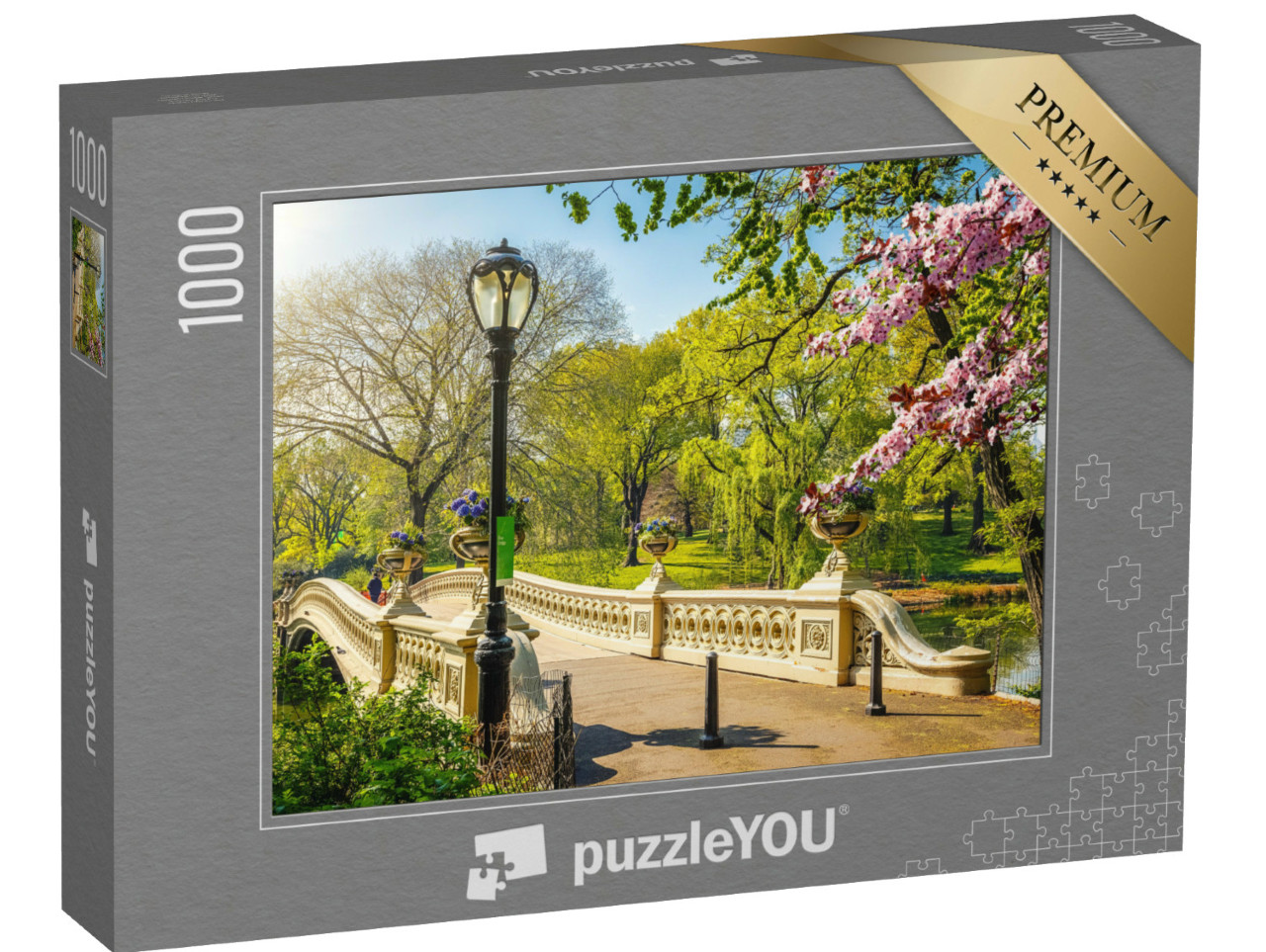 Puzzel 1000 stukjes „De wereldberoemde boogbrug in Central Park, New York City“