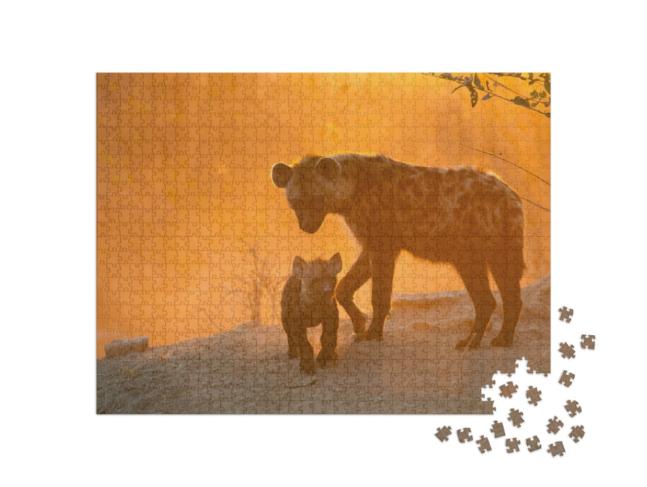 Puzzel 1000 stukjes „Hyena's“