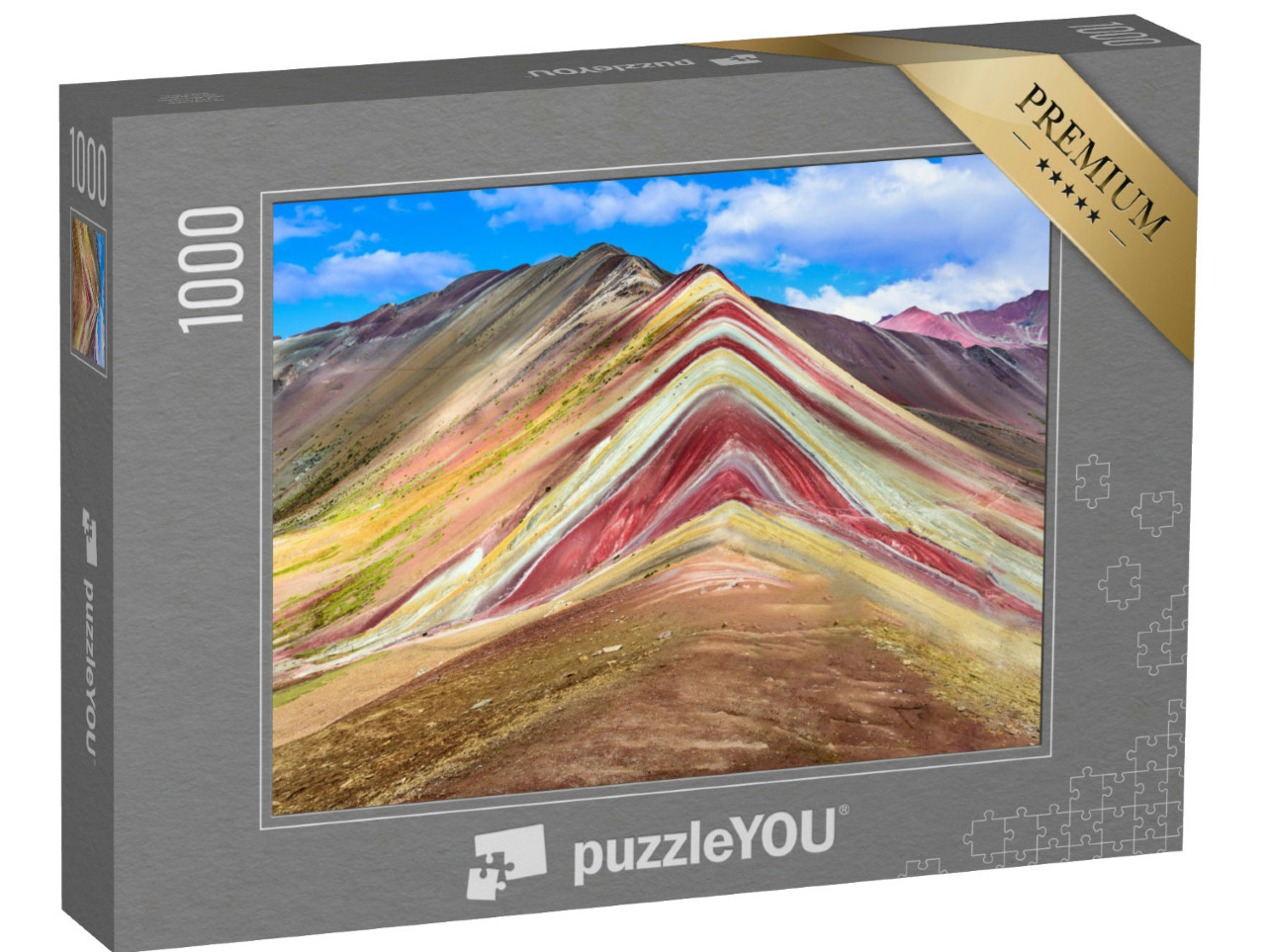Puzzel 1000 stukjes „Regenboogberg Vinicunca, Peru“
