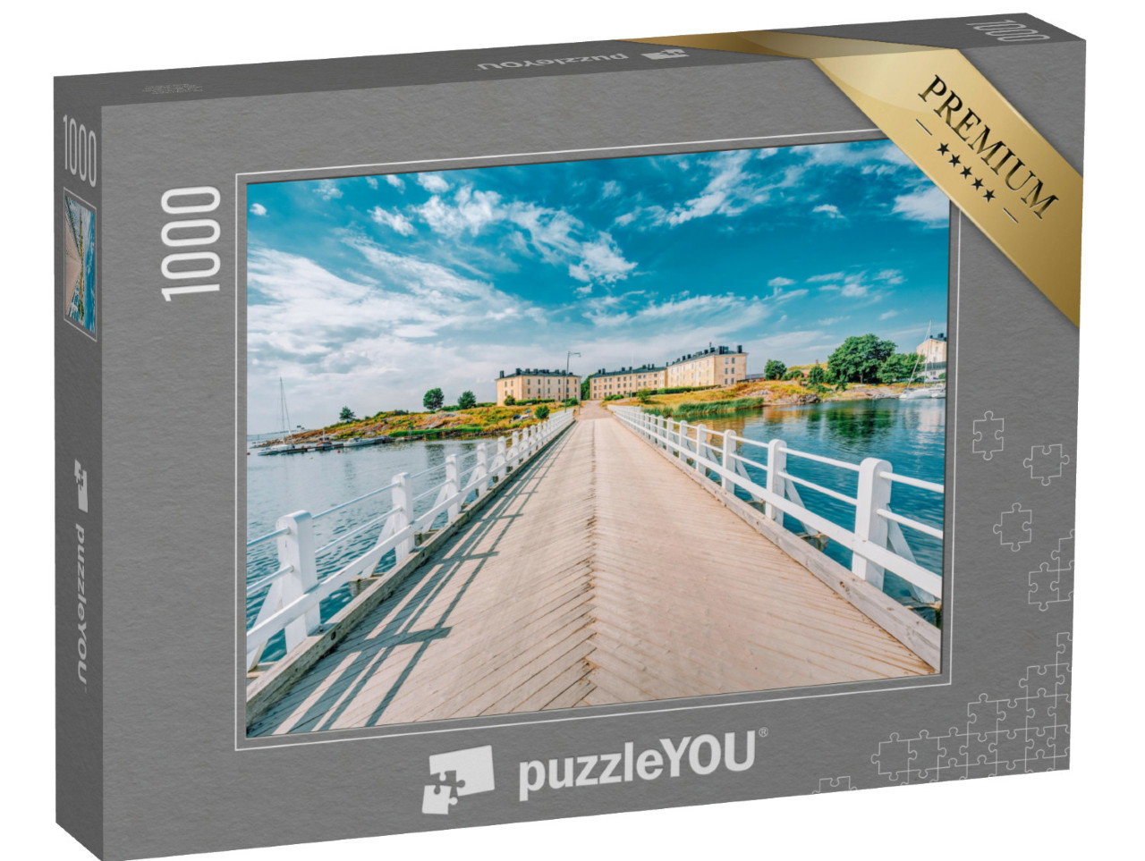 Puzzel 1000 stukjes „Brug naar Marinevesting Suomenlinna, Helsinki, Finland“