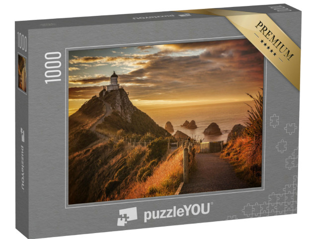 Puzzel 1000 stukjes „Een sfeervolle zonsopgang bij Nugget Point in Otago, Nieuw-Zeeland“