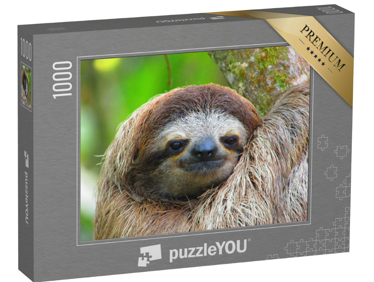 Puzzel 1000 stukjes „Wakkere luiaard uit Costa Rica“