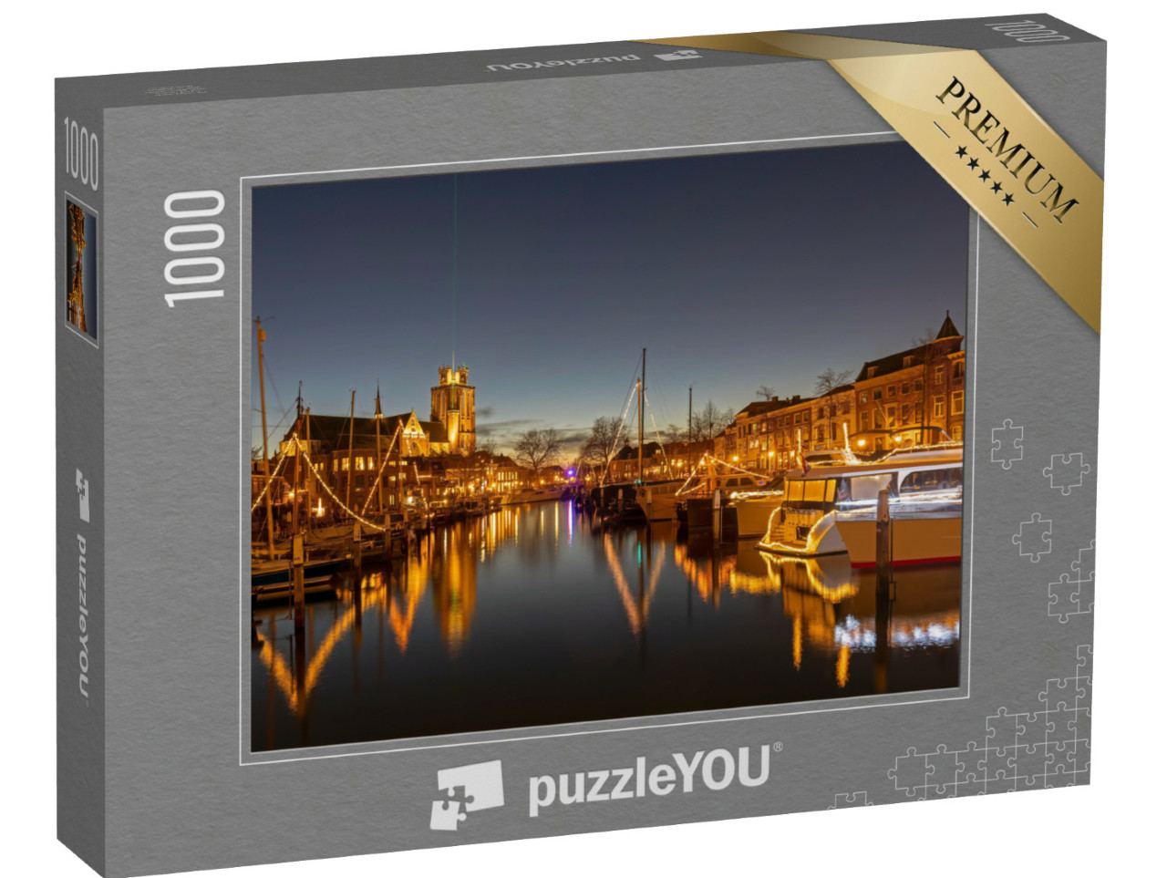 Puzzel 1000 stukjes „Dordrecht de oudste stad van Nederland“