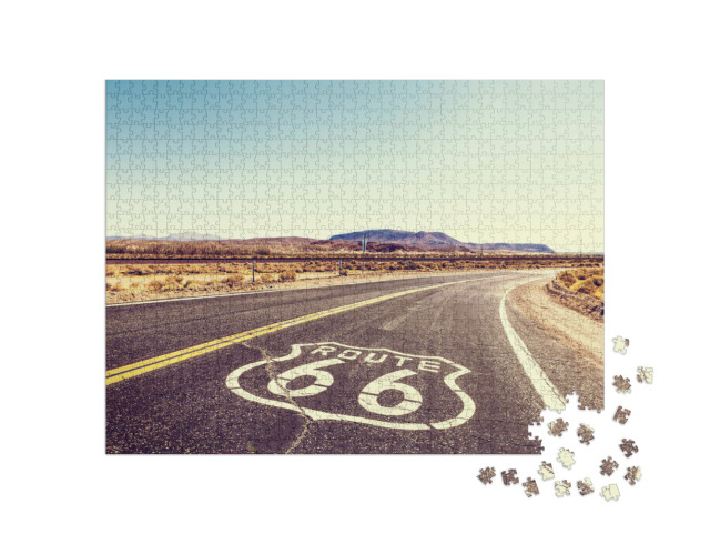 Puzzel 1000 stukjes „Route 66“