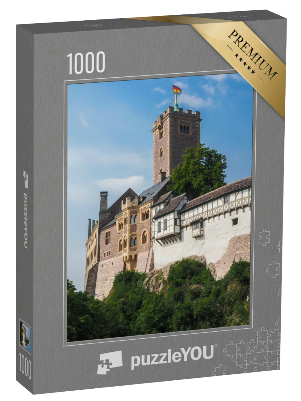 Puzzel 1000 stukjes „Kasteel Wartburg bij Eisenach, Duitsland“