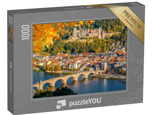 Puzzel 1000 stukjes „Uitzicht op Heidelberg in de herfst“