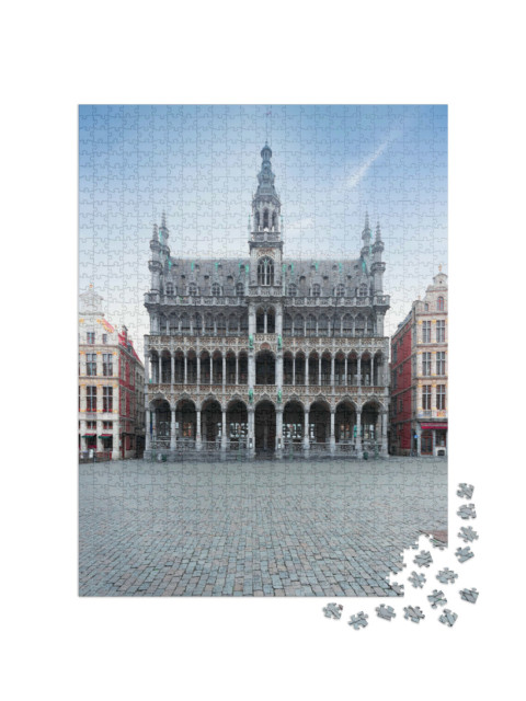 Puzzel 1000 stukjes „Grote Markt in Brussel: Koninklijk Huis of Maison du Roi“