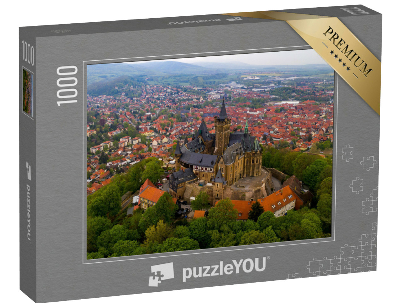 Puzzel 1000 stukjes „Kasteel Wernigerode in de Harz“