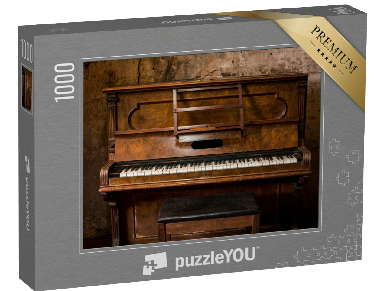 Puzzel 1000 stukjes „Prachtige oude piano“