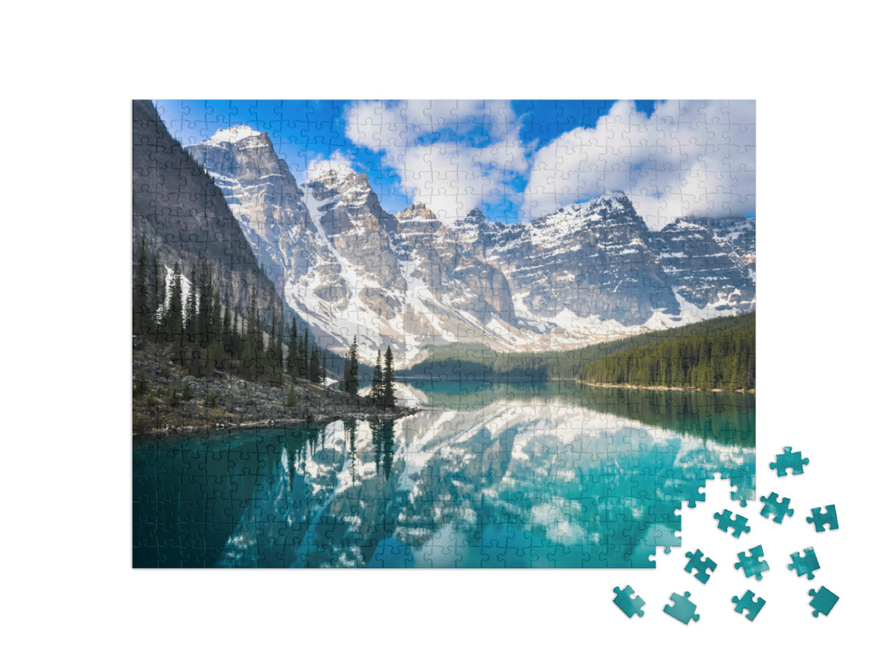 Puzzel 500 stukjes „Moraine Lake, Rocky Mountains, Canada“