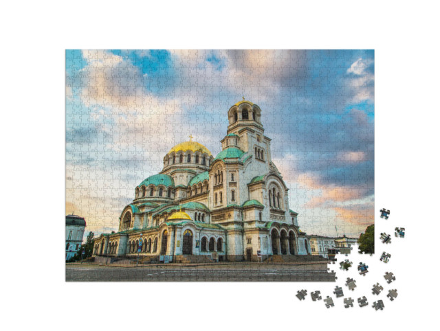 Puzzel 1000 stukjes „Alexander Nevski Kathedraal, centrum van Sofia, Bulgarije“