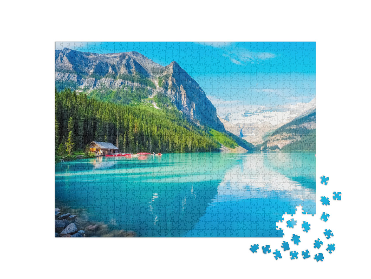 Puzzel 1000 stukjes „Lake Louise in Banff National Park, Canada“