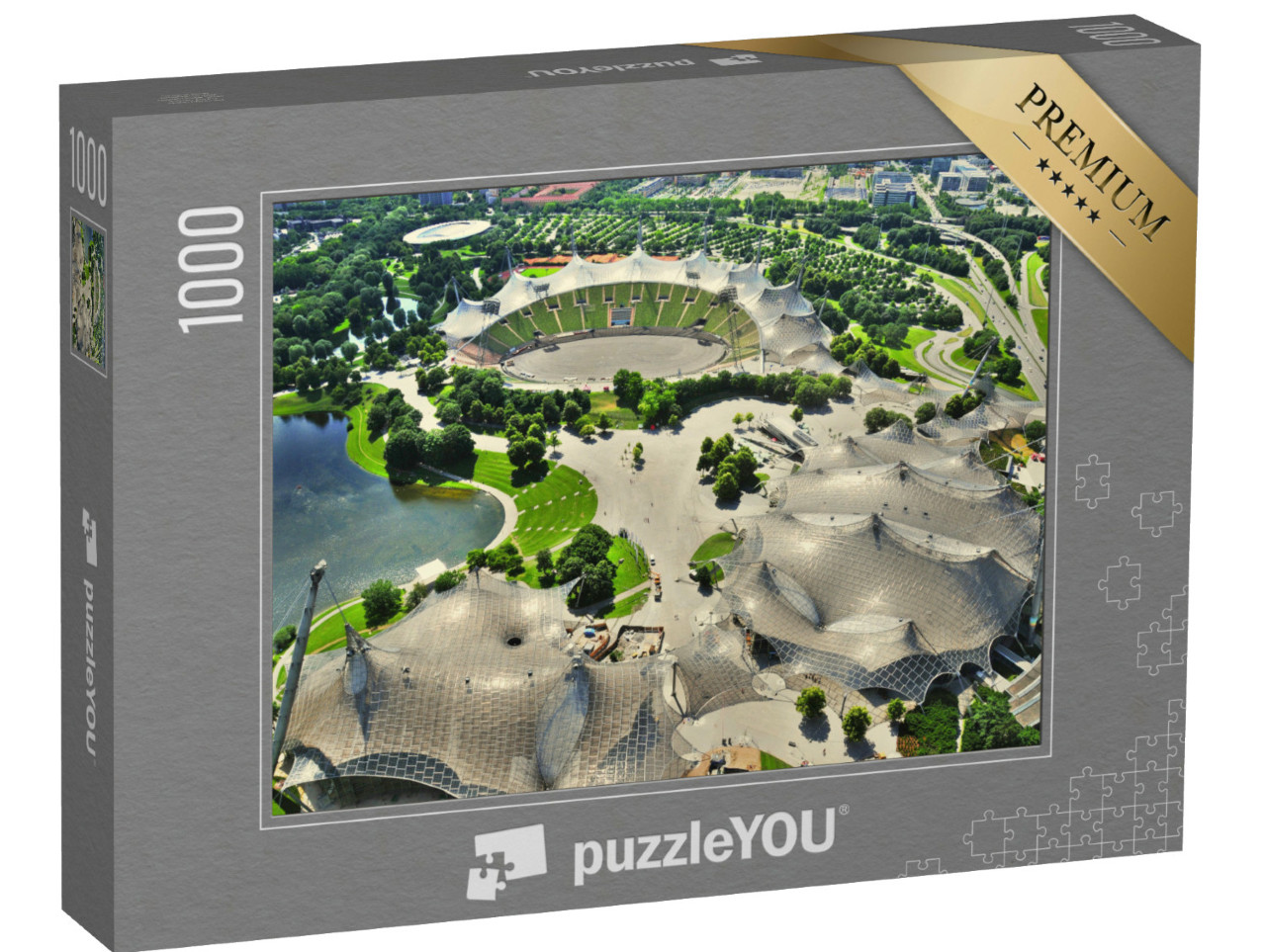 Puzzel 1000 stukjes „Olympisch stadion in München voor de Olympische Zomerspelen van 1972“