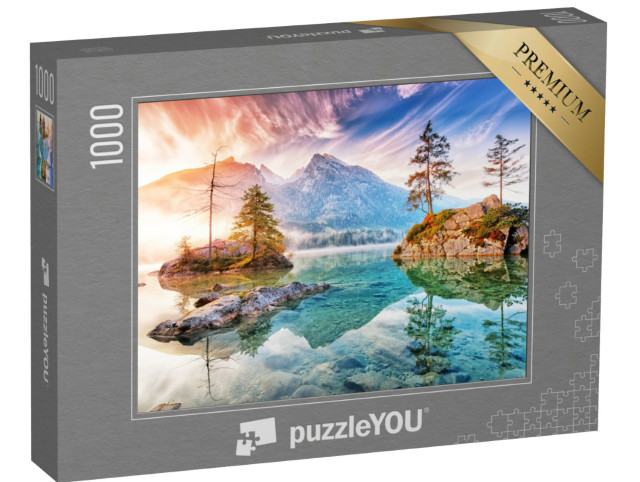 Puzzel 1000 stukjes „Hintersee in het Nationaal Park Ramsau, Duitsland“