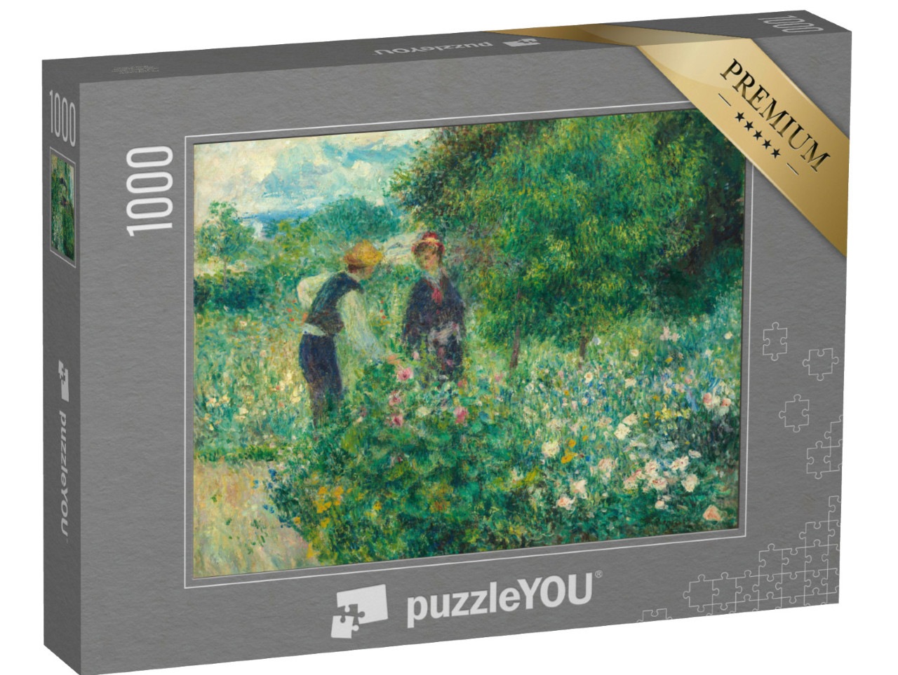 Puzzel 1000 stukjes „Auguste Renoir - Bloemen plukken“