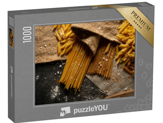 Puzzel 1000 stukjes „Een selectie van pasta“
