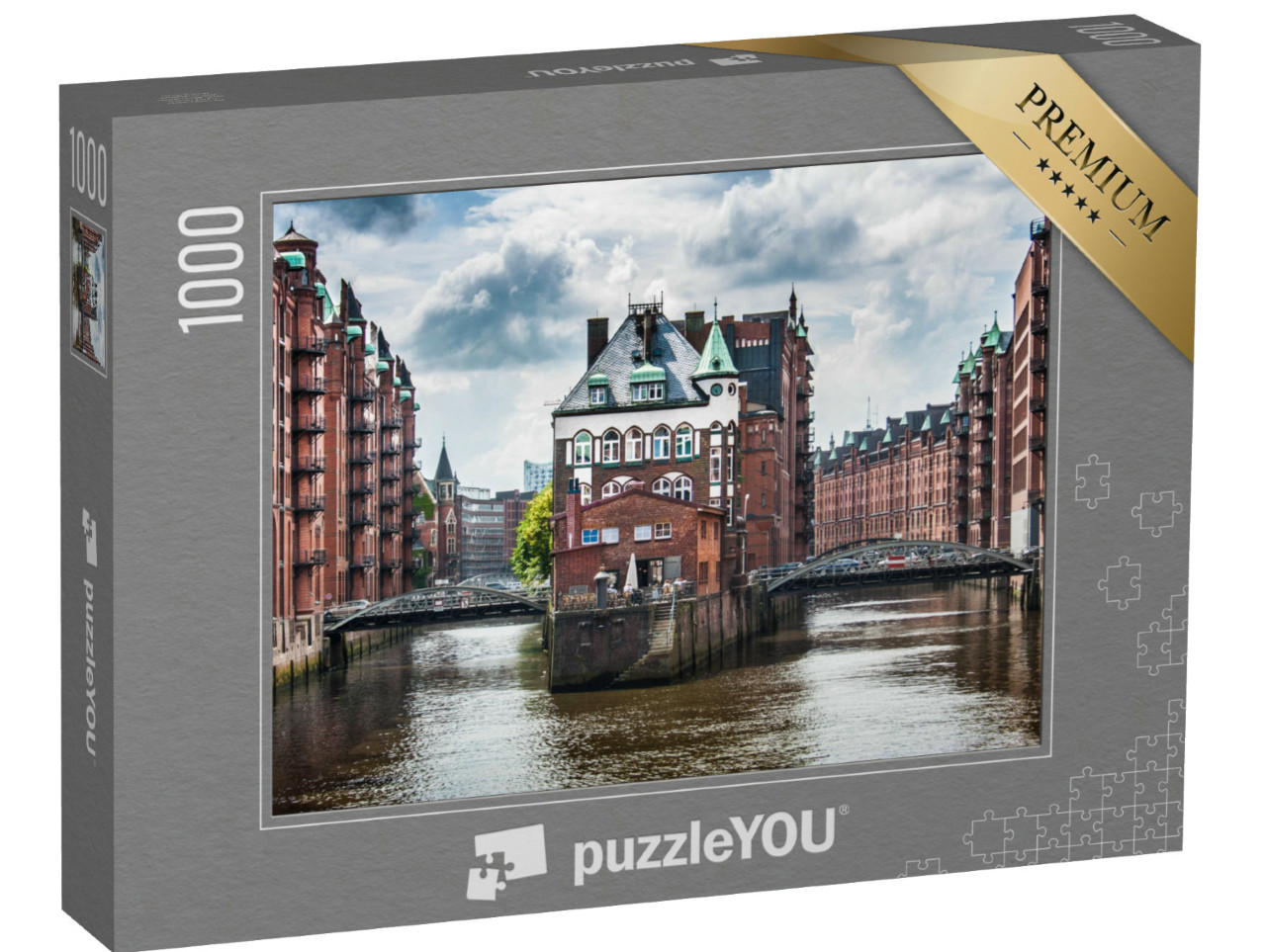 Puzzel 1000 stukjes „De beroemde pakhuizenwijk Speicherstadt in Hamburg“
