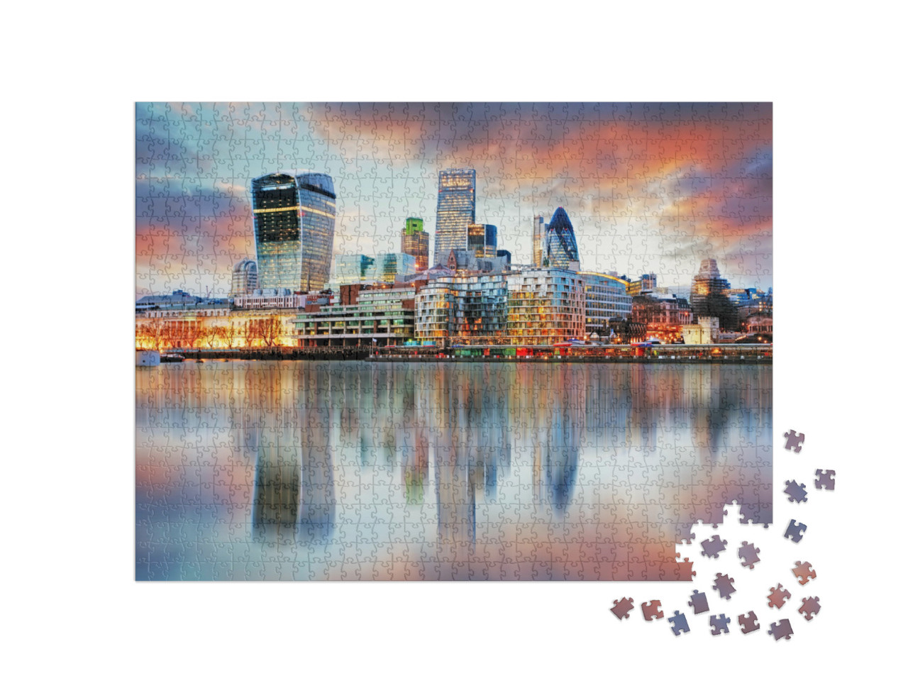 Puzzel 1000 stukjes „Londen skyline“