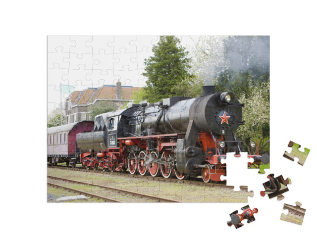 Puzzel 100 stukjes „Stoomtrein, Veendam - Stadskanaal, Nederland“