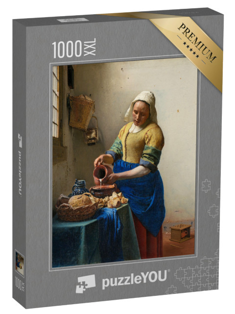 Puzzel 1000 stukjes XXL „Johannes Vermeer - Het melkmeisje“