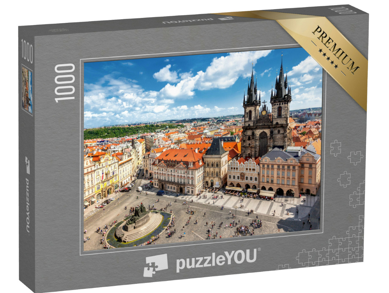 Puzzel 1000 stukjes „Het Oude Stadsplein in Praag“