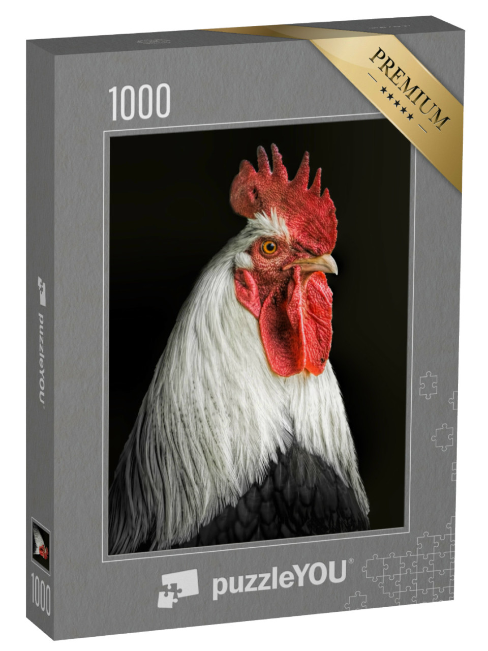 Puzzel 1000 stukjes „Portret van een haan“